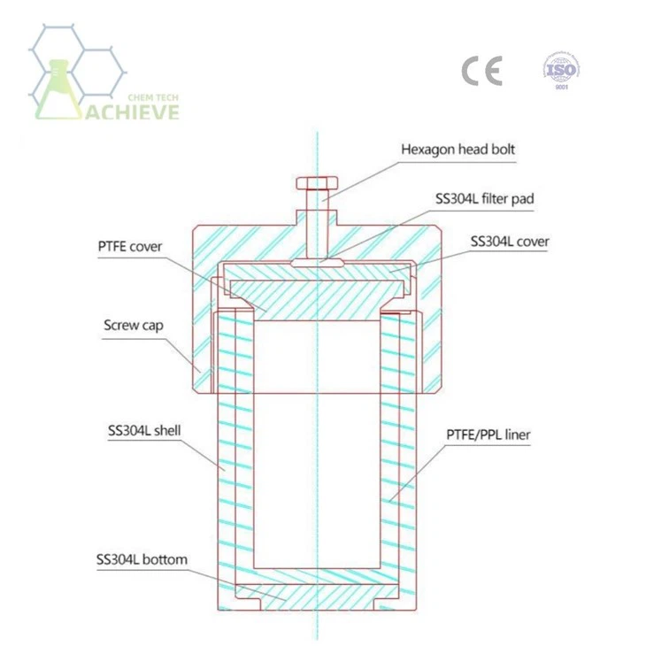 Teflon Lined Stainless Steel Autoclave